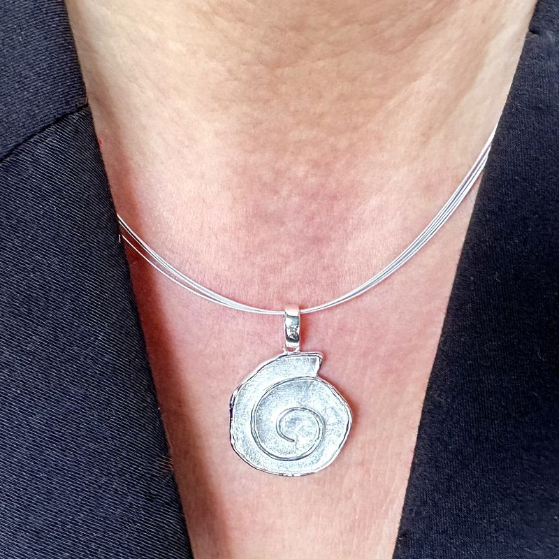 spiral pendant made from 925 Sterling silver