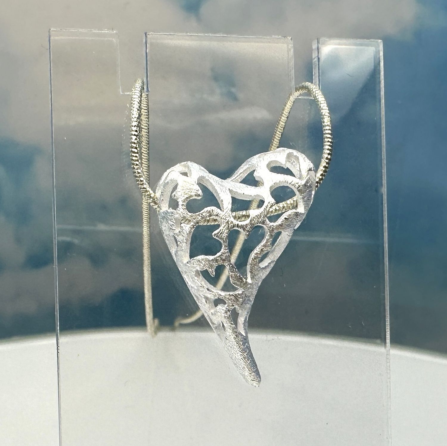 Swing Herz aus 925 Sterling Silber