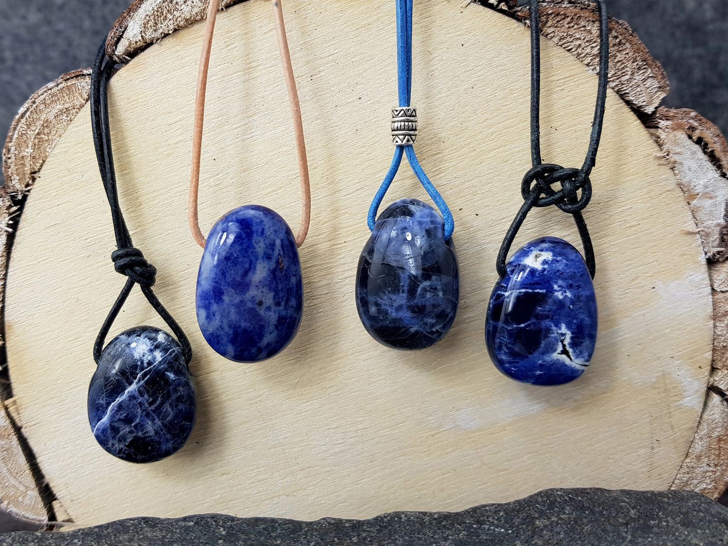 Sodalite tumbled stone