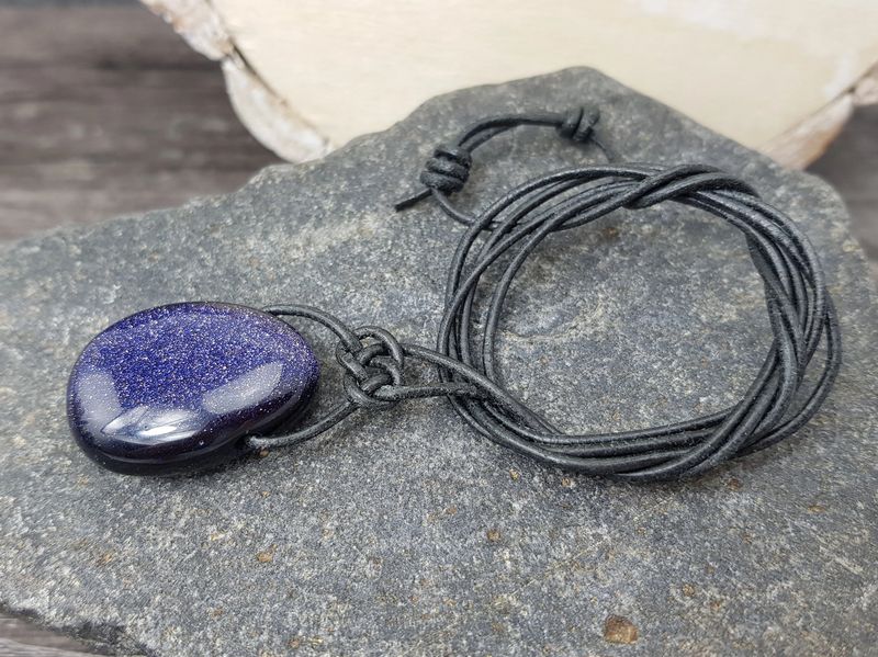 Blue river tumbled stone