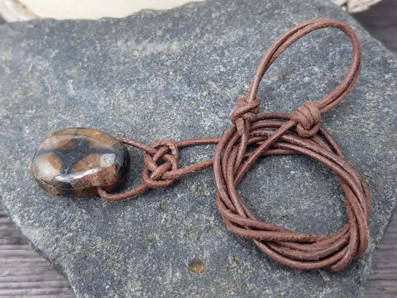 Cross stone tumbled stone