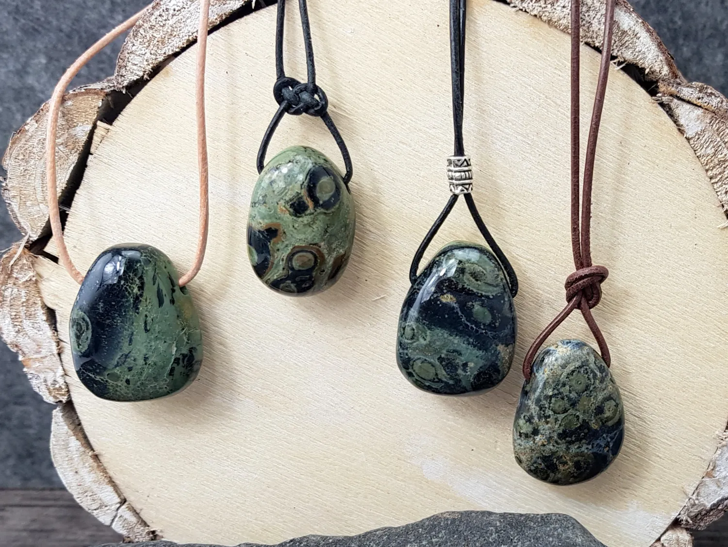 Kambaba rhyolite eldarite tumbled stone