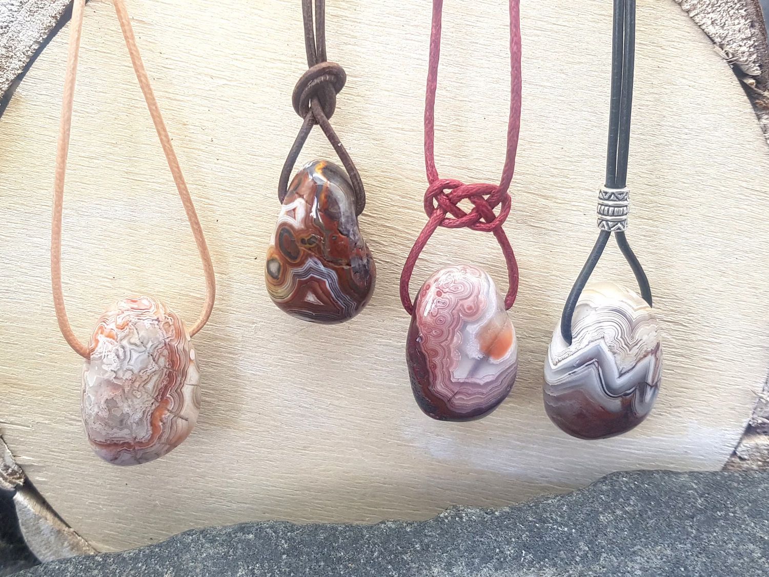 Mexico agate tumbled stone