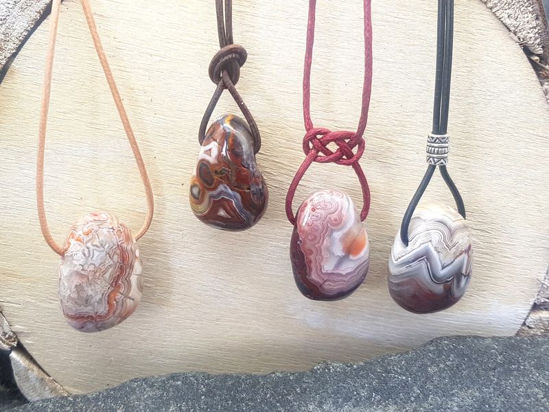 Mexico agate tumbled stone