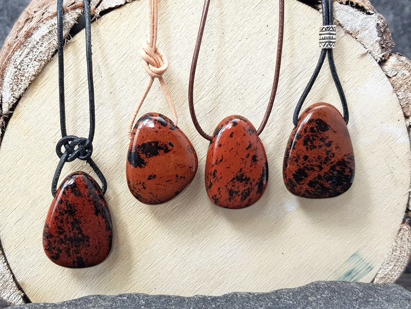 Mahogany obsidian tumbled stone