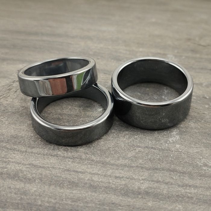 Haematite ring, flat shape