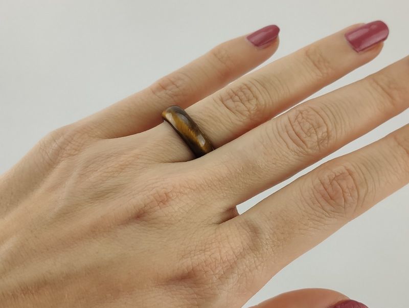 Tiger's eye ring