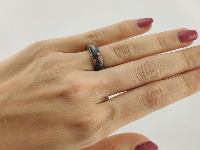 Leopard Jasper Ring