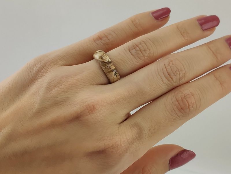 Landscape jasper ring