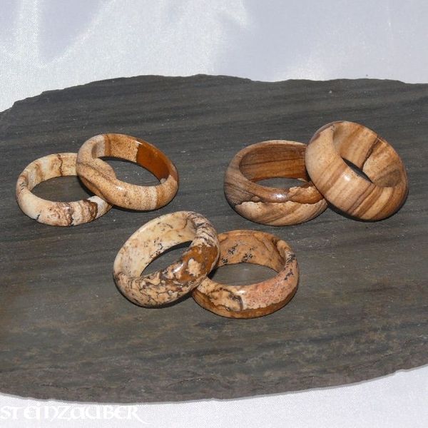 Landscape jasper ring