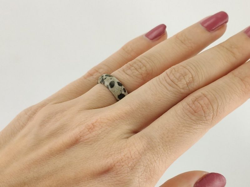 Dalmatian Jasper Ring
