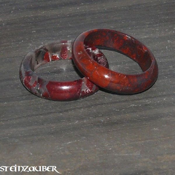 Breccia jasper ring