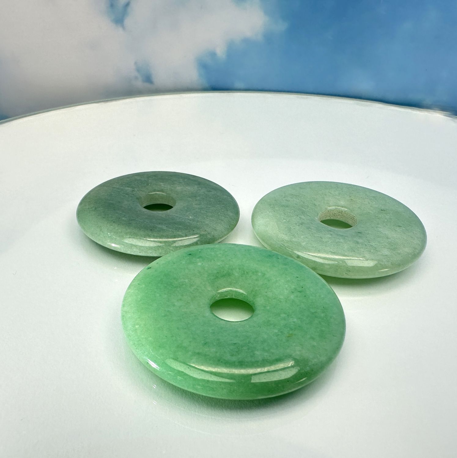 Donut aventurine green