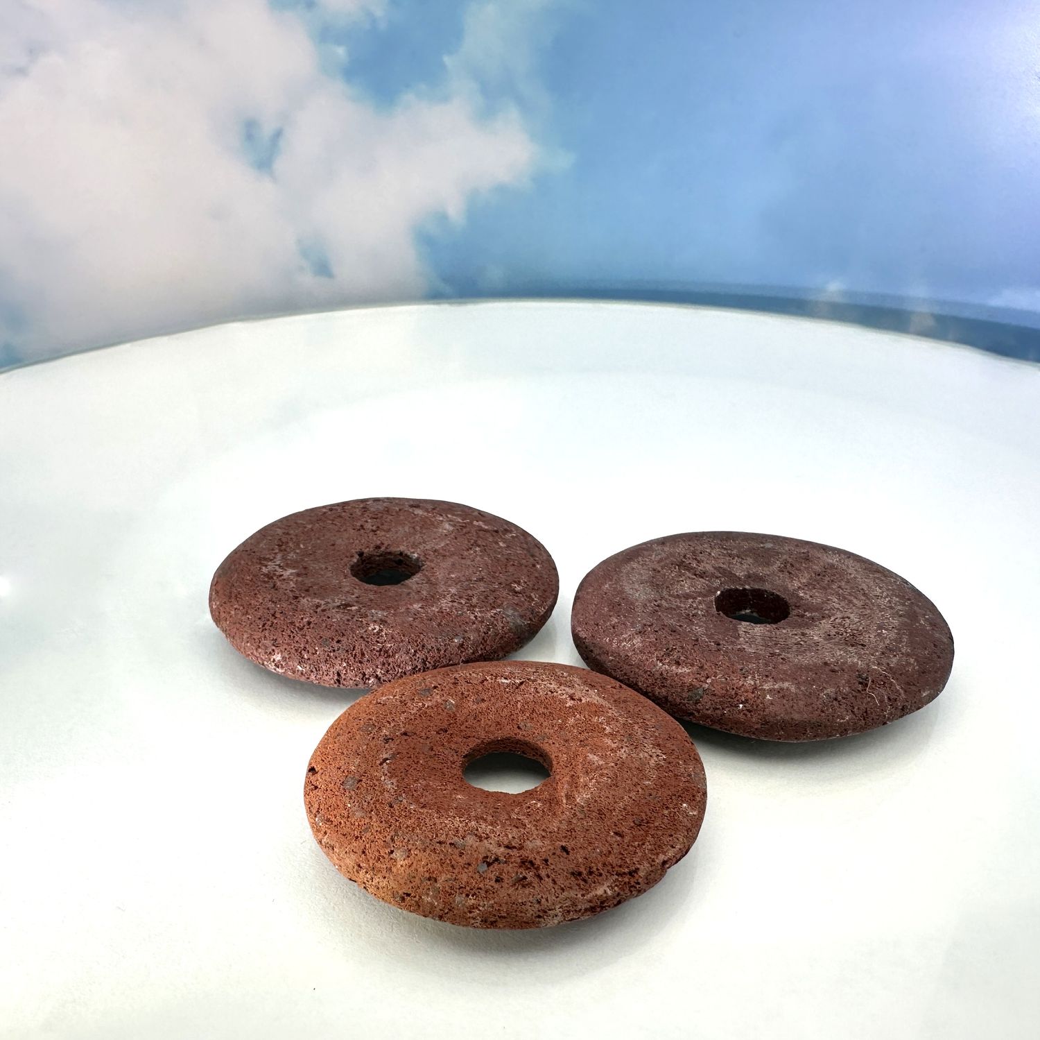 Donut lava brown