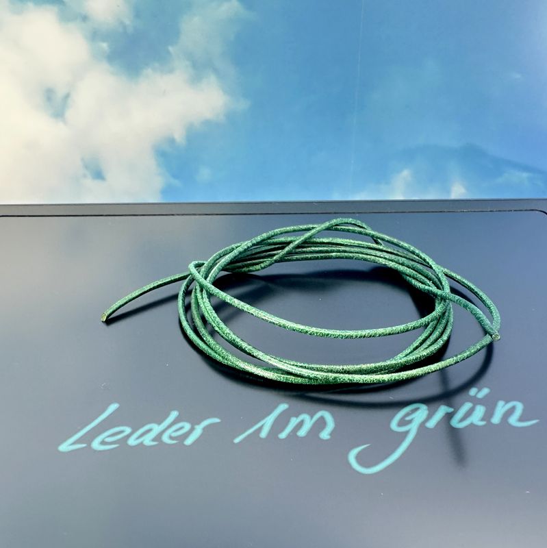 Strap made from fine goatskin in green