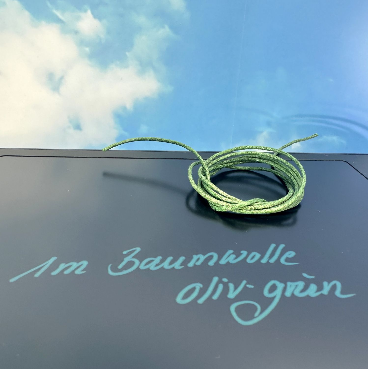 Cotton Ribbon  Olive Green