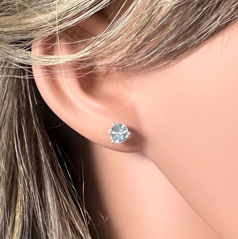 Earrings / Stud Earrings Topaz 925 Silver