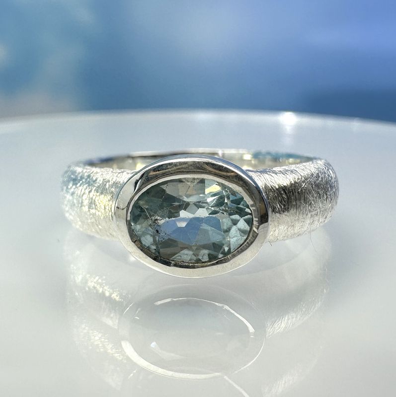 Ring topaz 925 silver