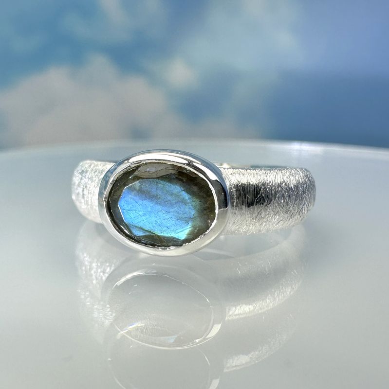 Labradorite ring 925 silver
