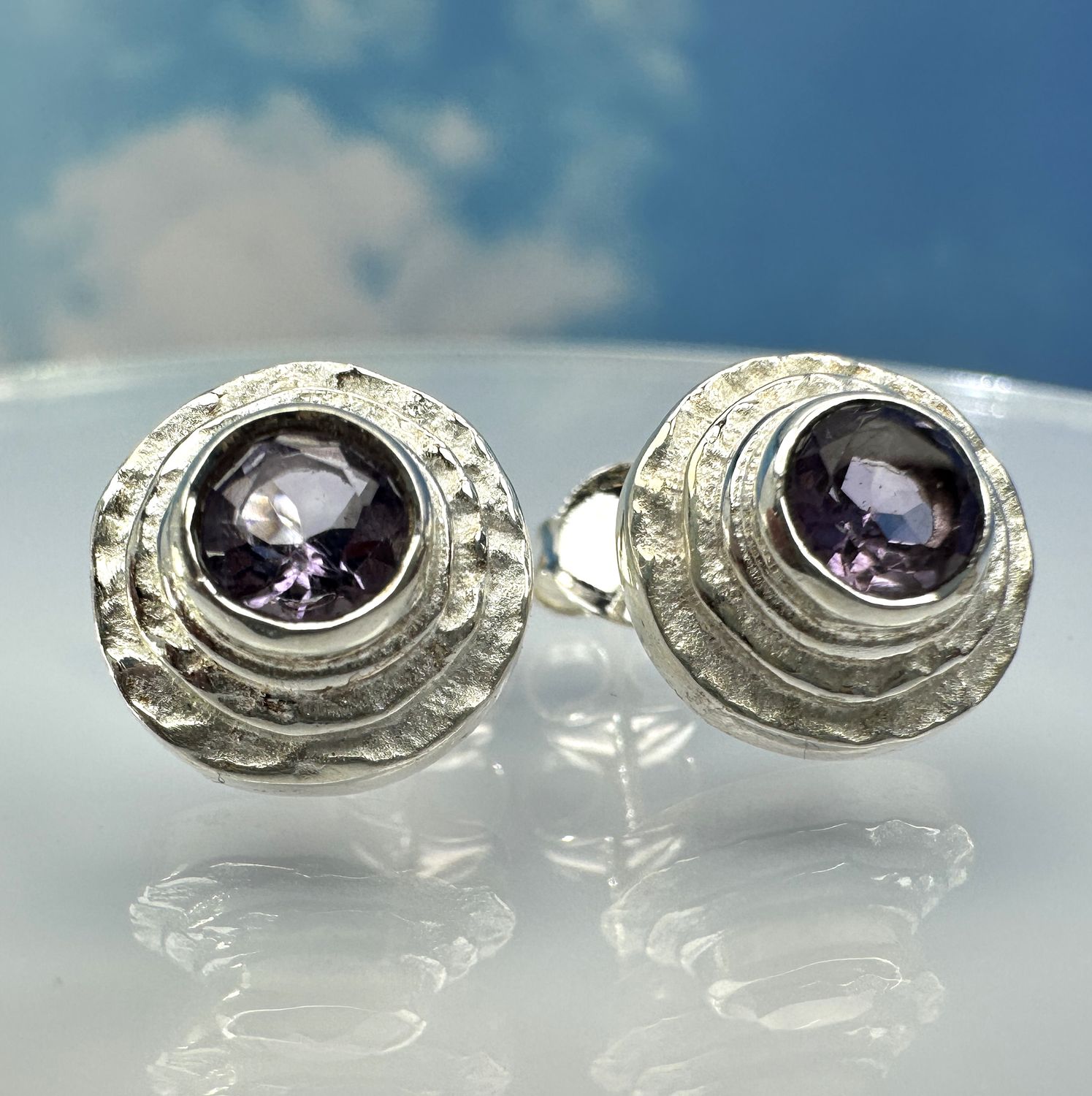 Earrings / Stud Earrings Amethyste 925 Silver