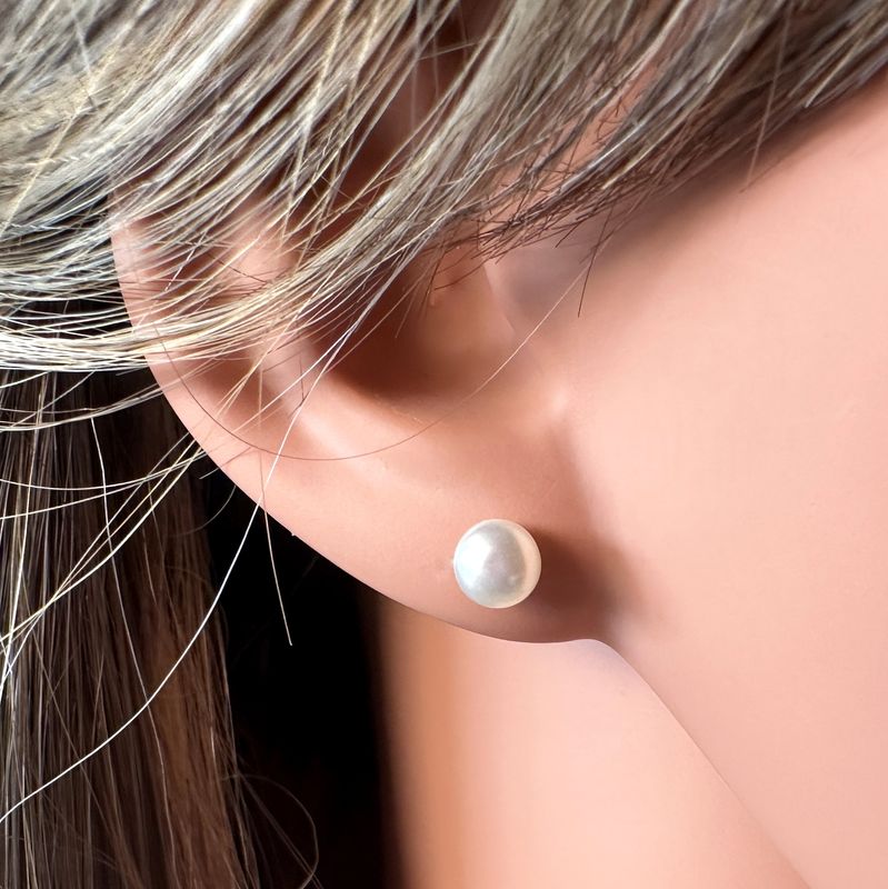 Earrings with real pearls 925 silver