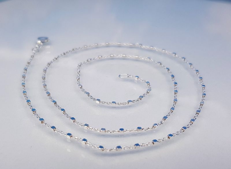 Necklace made of 925 sterling silver, in different lengths