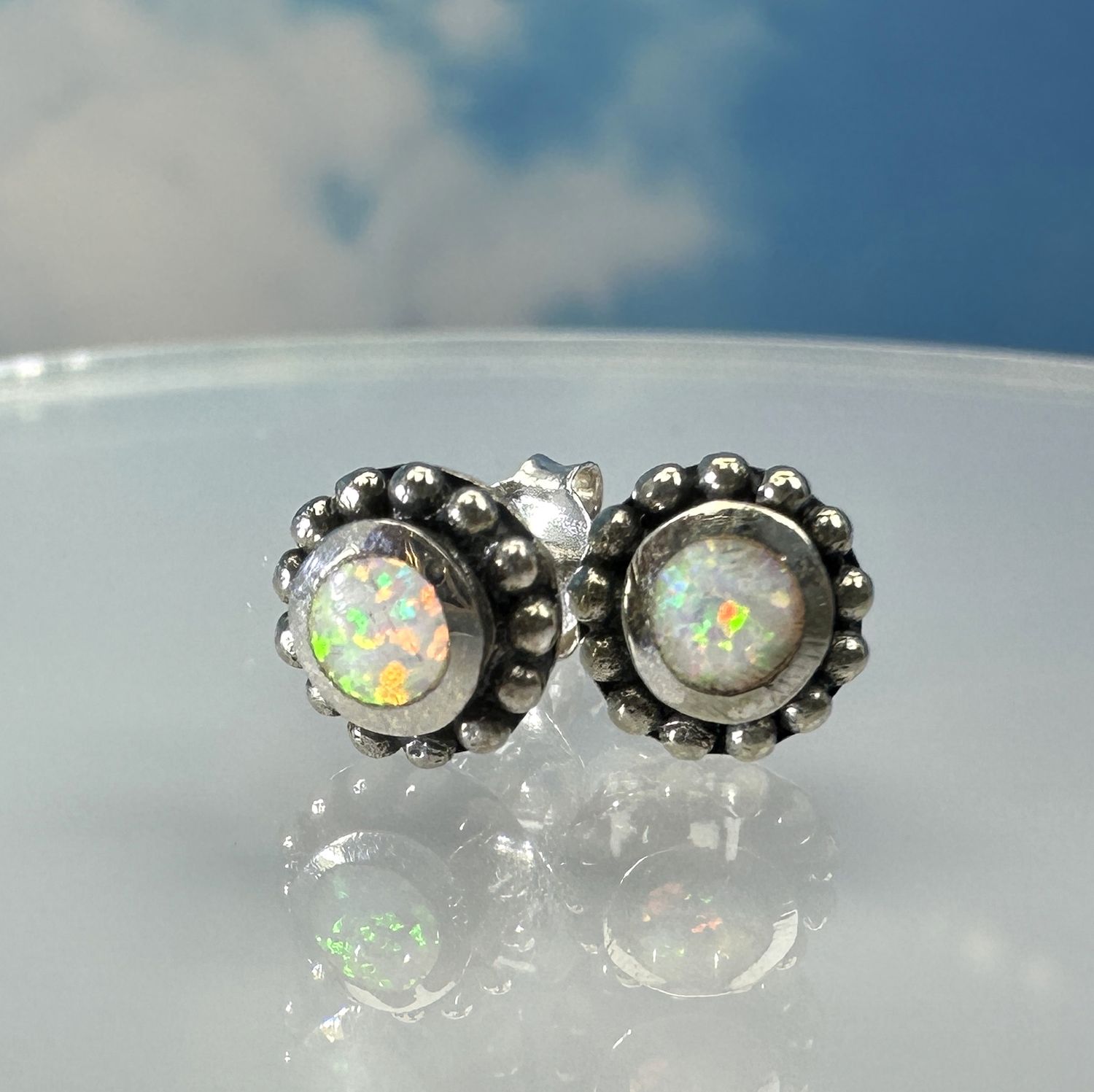 Earrings Opal 925 Silver