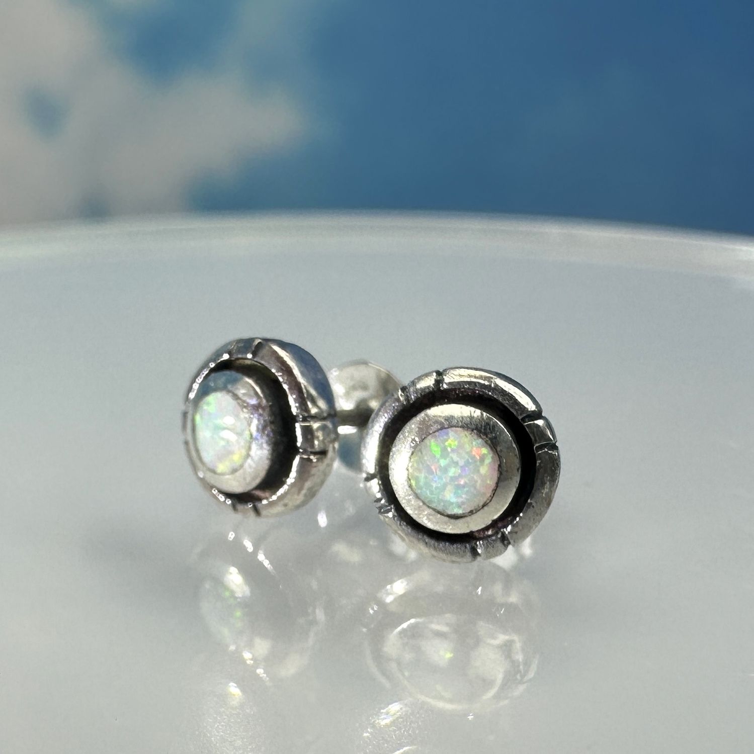 Earrings Opal 925 Silver