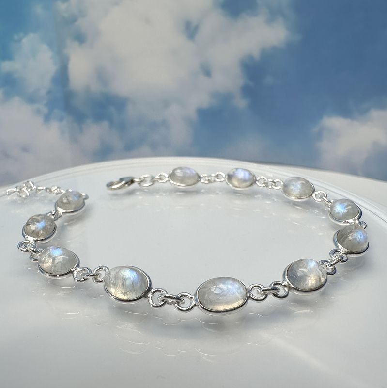 Moonstone bracelet 925 silver