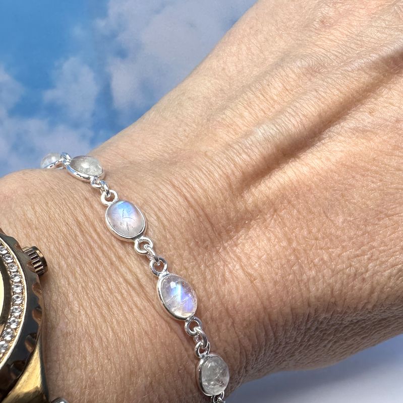 Moonstone bracelet 925 silver