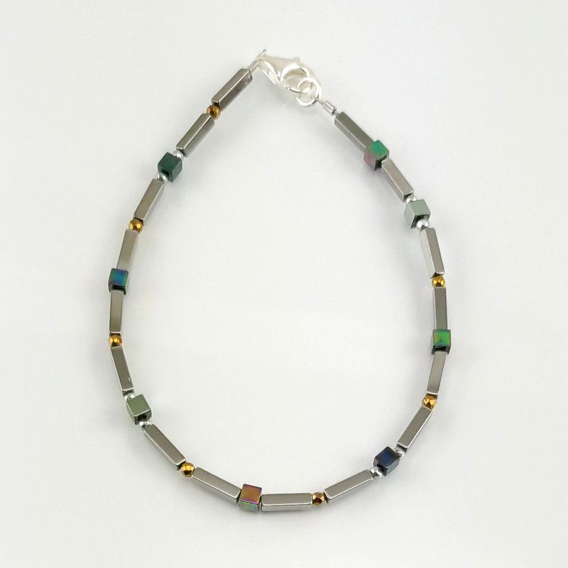 Gemstone bracelet ‘Good Mood’ made of hematite