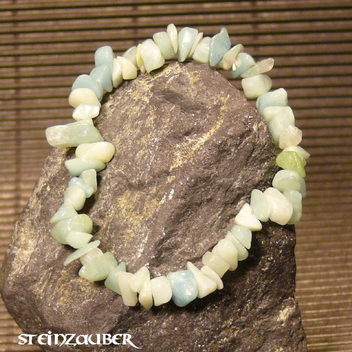 Amazonite chip bracelet