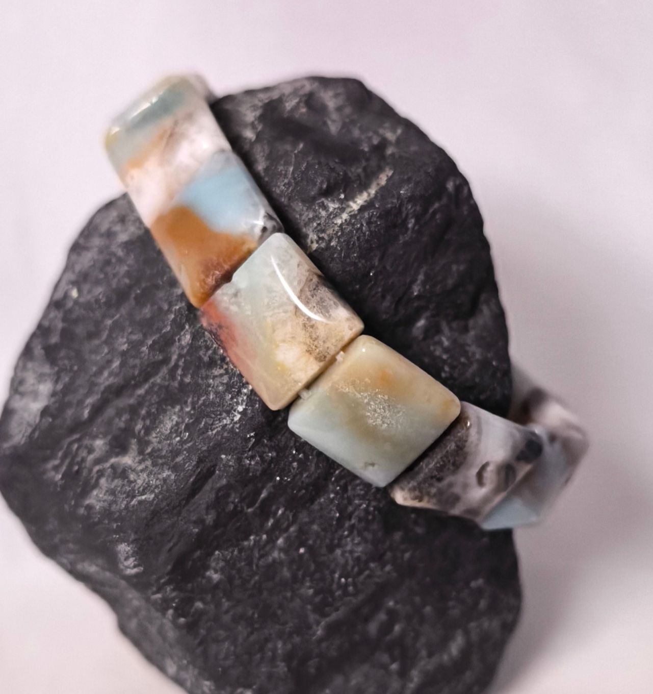 Amazonite in matrix bracelet