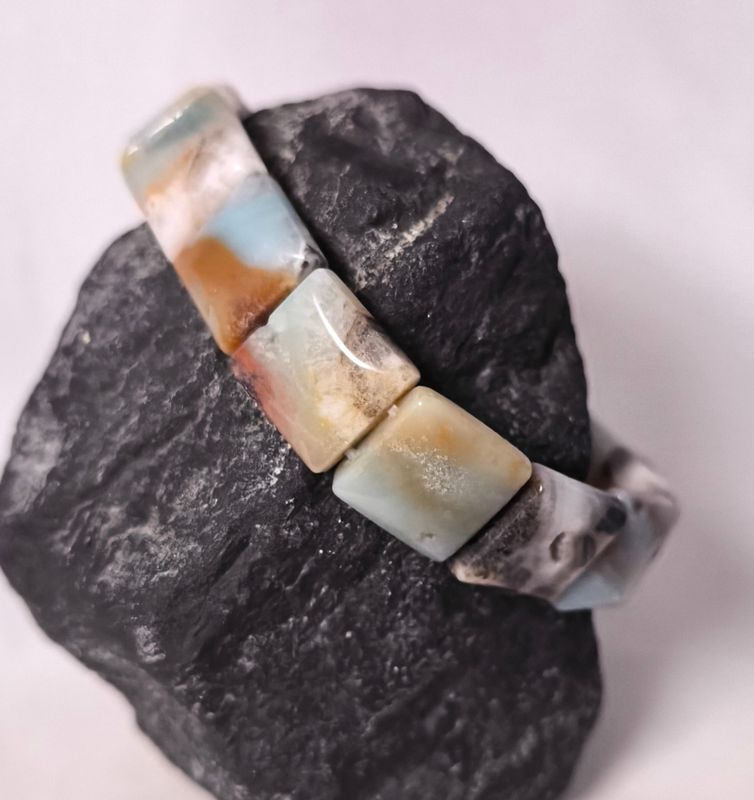 Amazonite in matrix bracelet