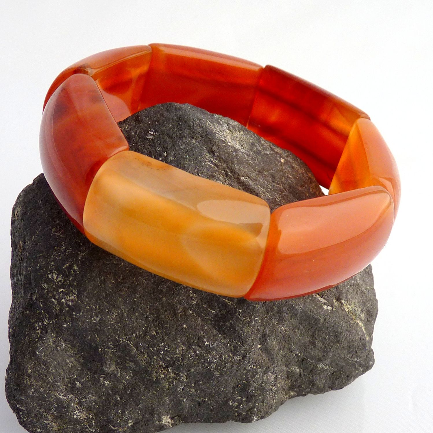 Bangle made of carnelian