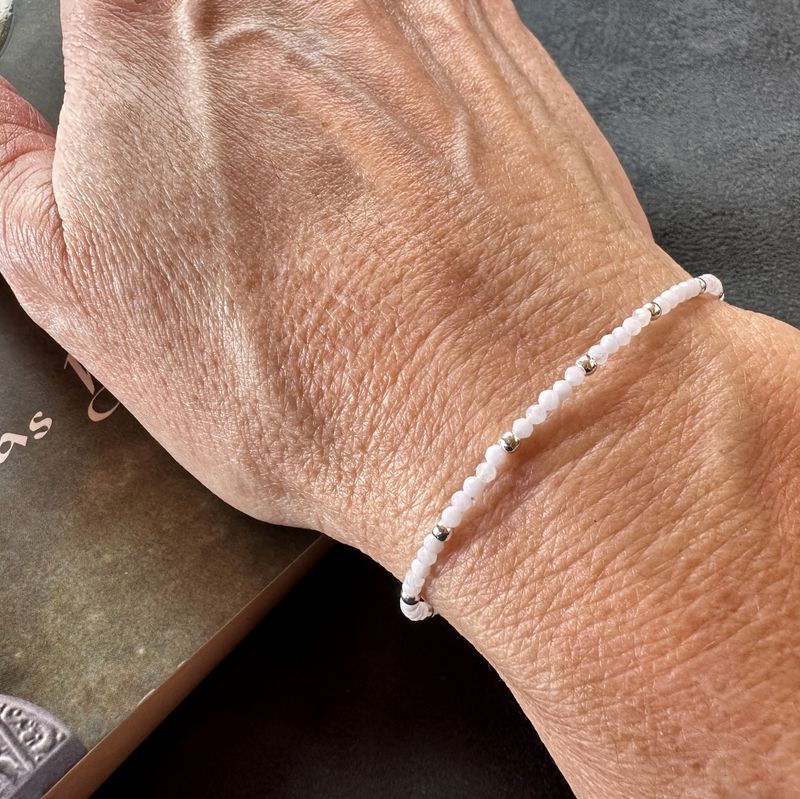 Chalcedony bracelet 925 sterling silver