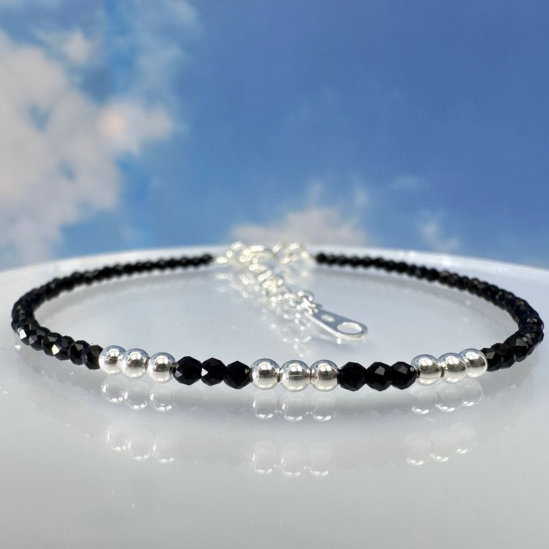 Spinel  bracelet 925 sterling silver