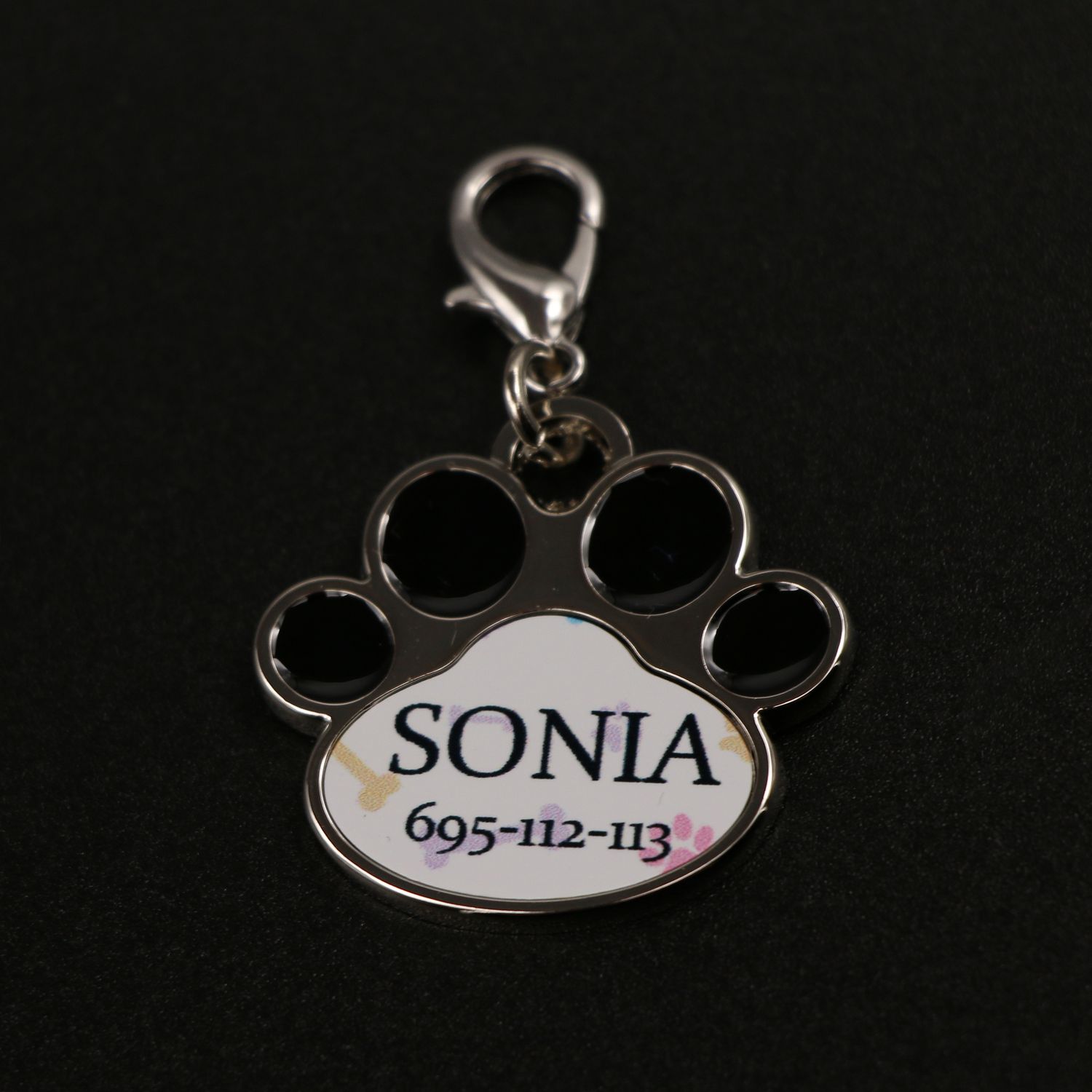 Zawieszka do obroży personalizowana | Łapka
