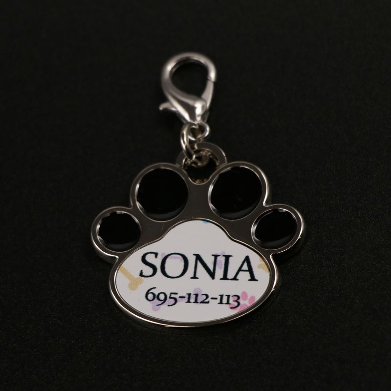 Zawieszka do obroży personalizowana | Łapka