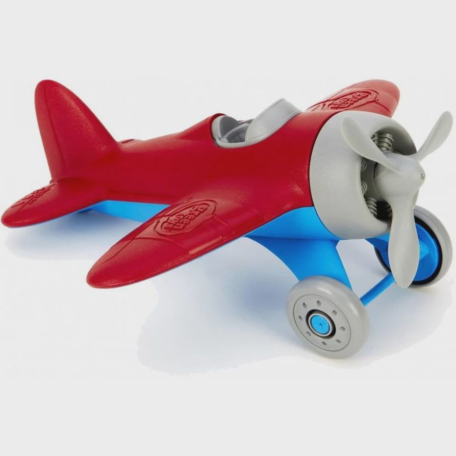 Greentoys vliegtuig rood/blauw