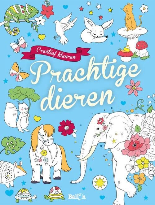 Kleurboek Creatief kleuren prachtige dieren