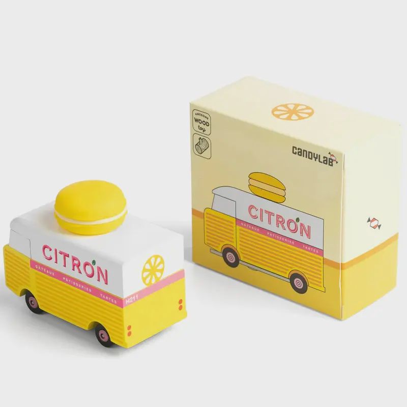 Candylab Candycar Macaron Van Citron Geel