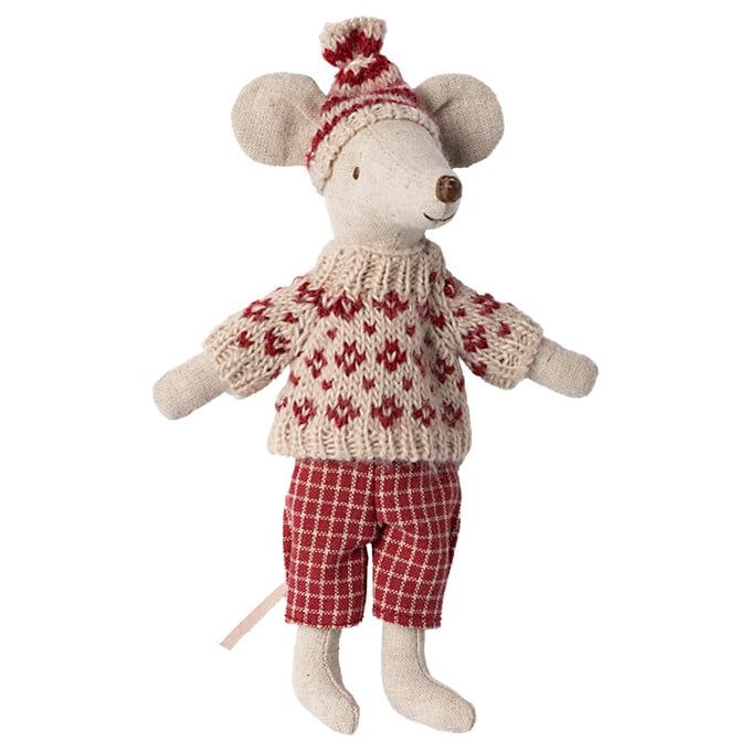 Maileg muis mama winter met skiset