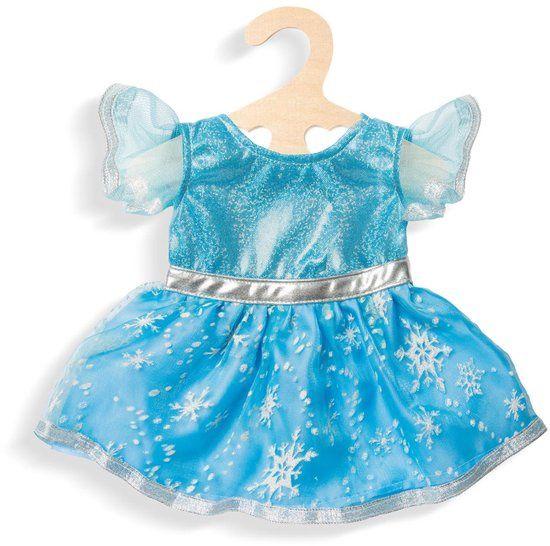 Heless poppenkleding Prinsessenjurk blauw met ijssterren