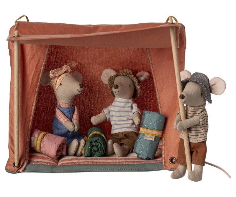 Maileg kampeertent muis oranje