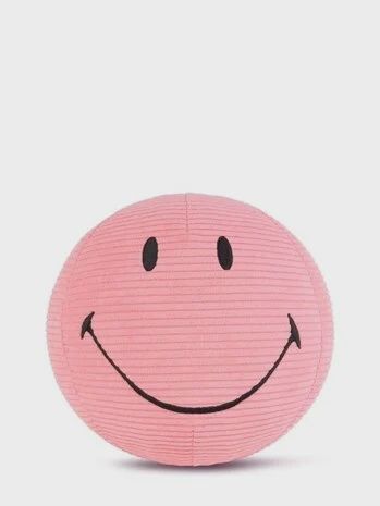 Bon Ton Toys x Smiley knuffel corduroy eco bubble pink 23 cm