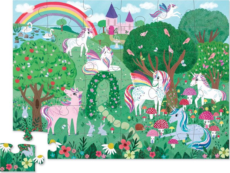 Crocodile Creek vloerpuzzel Unicorn dreams 36 st