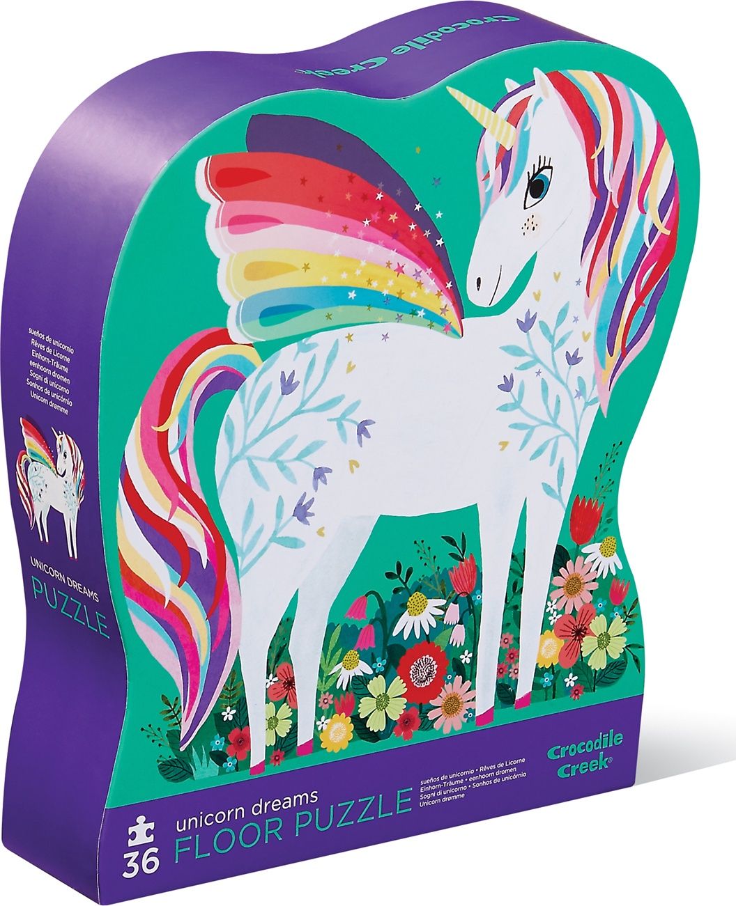 Crocodile Creek vloerpuzzel Unicorn dreams 36 st
