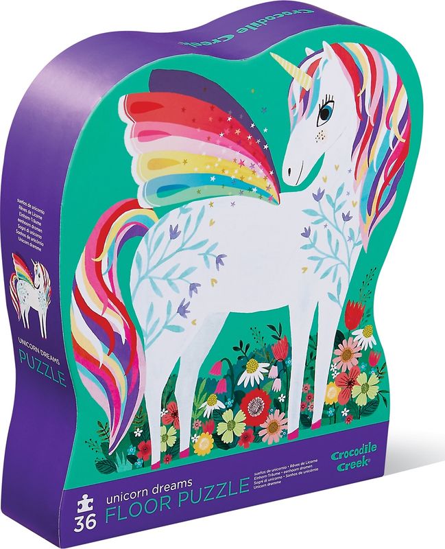 Crocodile Creek vloerpuzzel Unicorn dreams 36 st