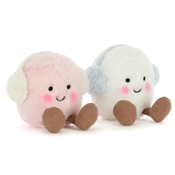 Jellycat knuffel Amuseables Toastie Pink and White Marshmallows